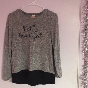 Gray fancy shirt with soft fabric